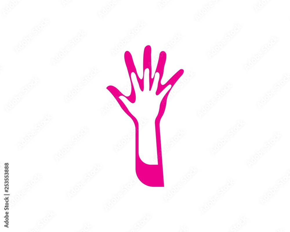 Hand Care Logo Template vector icon Hand Care Logo Template vector icon