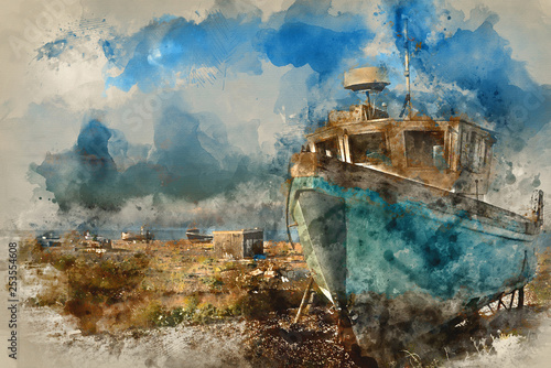 Watercolour painting of Aba...