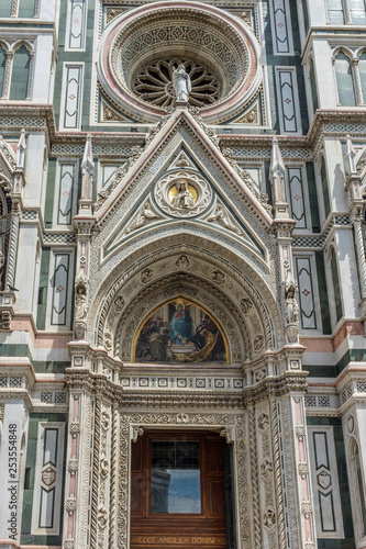 Cathedral Santa Maria del Fiore with magnificent Renaissance dome designed by Filippo Brunelleschi in Florence  Italy