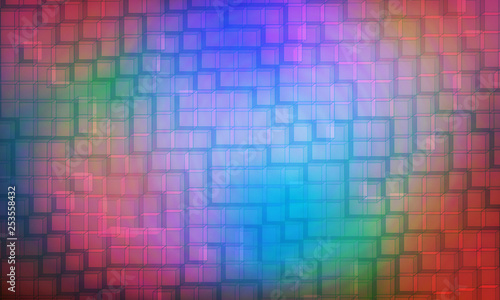 abstract multicolored background with squares