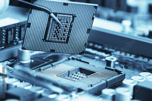 Fotografía Electronic engineer of computer technology