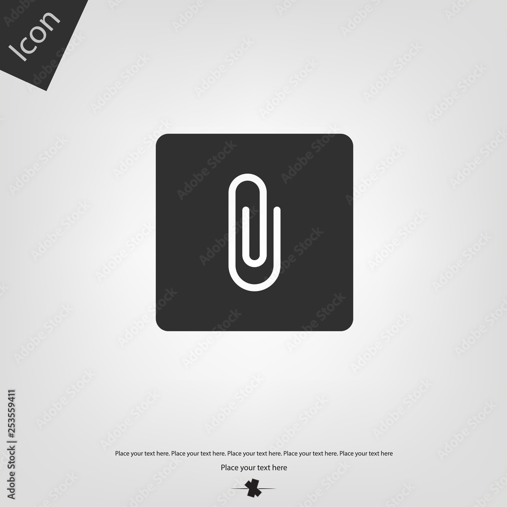 Clip vector icon Clip vector icon
