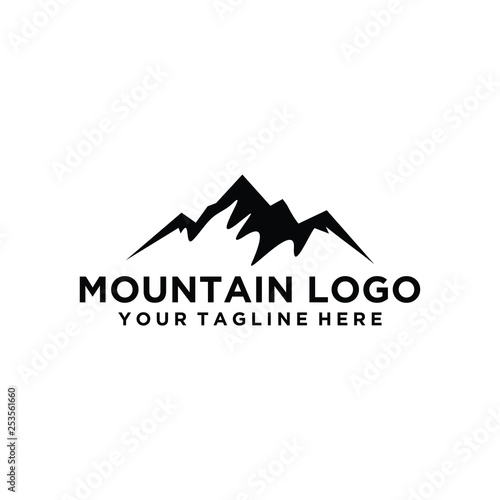 vector, design, sign, symbol, icon, travel, landscape, logo, mountain, nature, element, illustration, hill, graphic, rock, abstract, shape, camp, snow, silhouette, top, expedition, modern, concept, ex