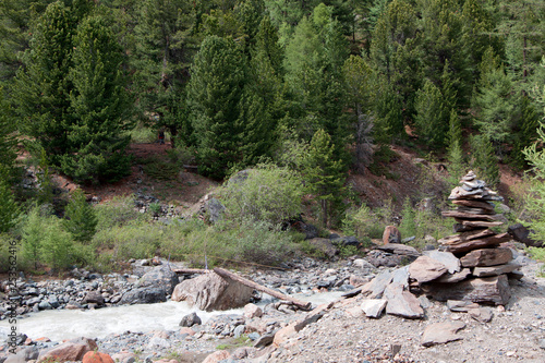 The views of the Altay mountains (Aktru)