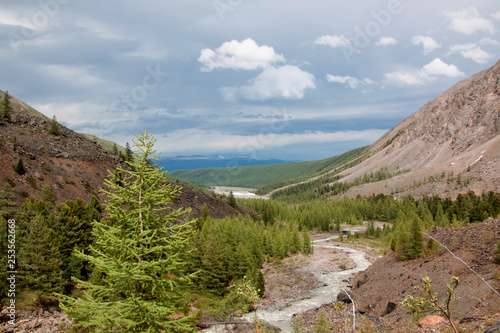 The views of the Altay mountains (Aktru)