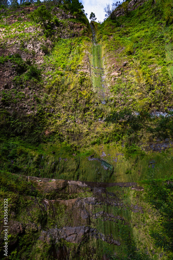 Mountain landscape. View of mountains near Funchal city. Madeira Island, Portugal, Europe. Mountain landscape. View of mountains near Funchal city. Madeira Island, Portugal, Europe.