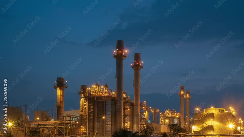 Time-Lapse Petrochemical plant In the industrial area Eastern Thailand. Time-Lapse Petrochemical plant In the industrial area Eastern Thailand.