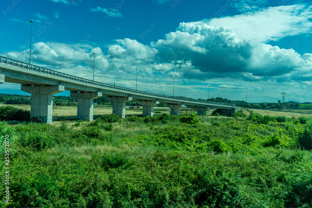 Italian highway road flyover in the outskirts of Florence, Italy Italian highway road flyover in the outskirts of Florence, Italy