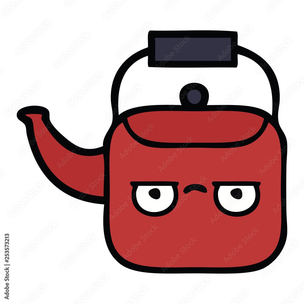 cute cartoon kettle