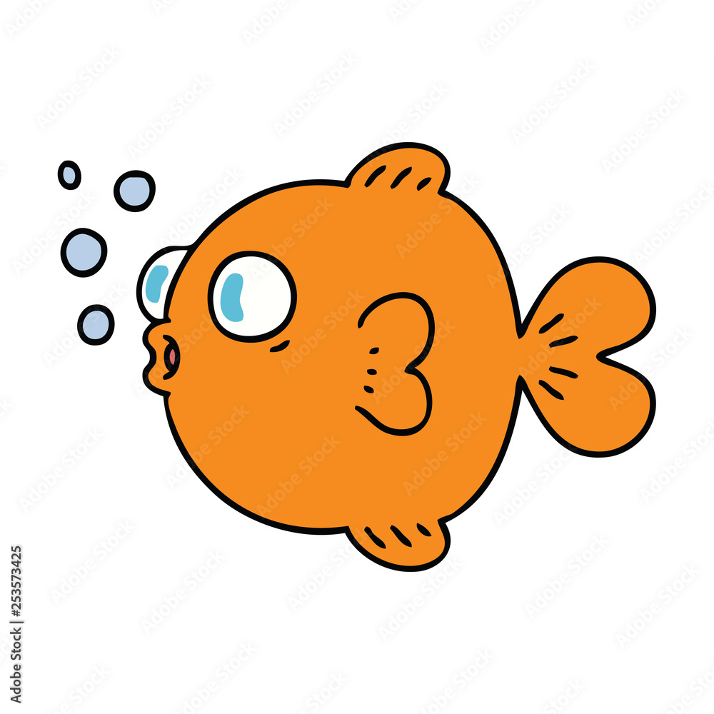 quirky hand drawn cartoon fish quirky hand drawn cartoon fish