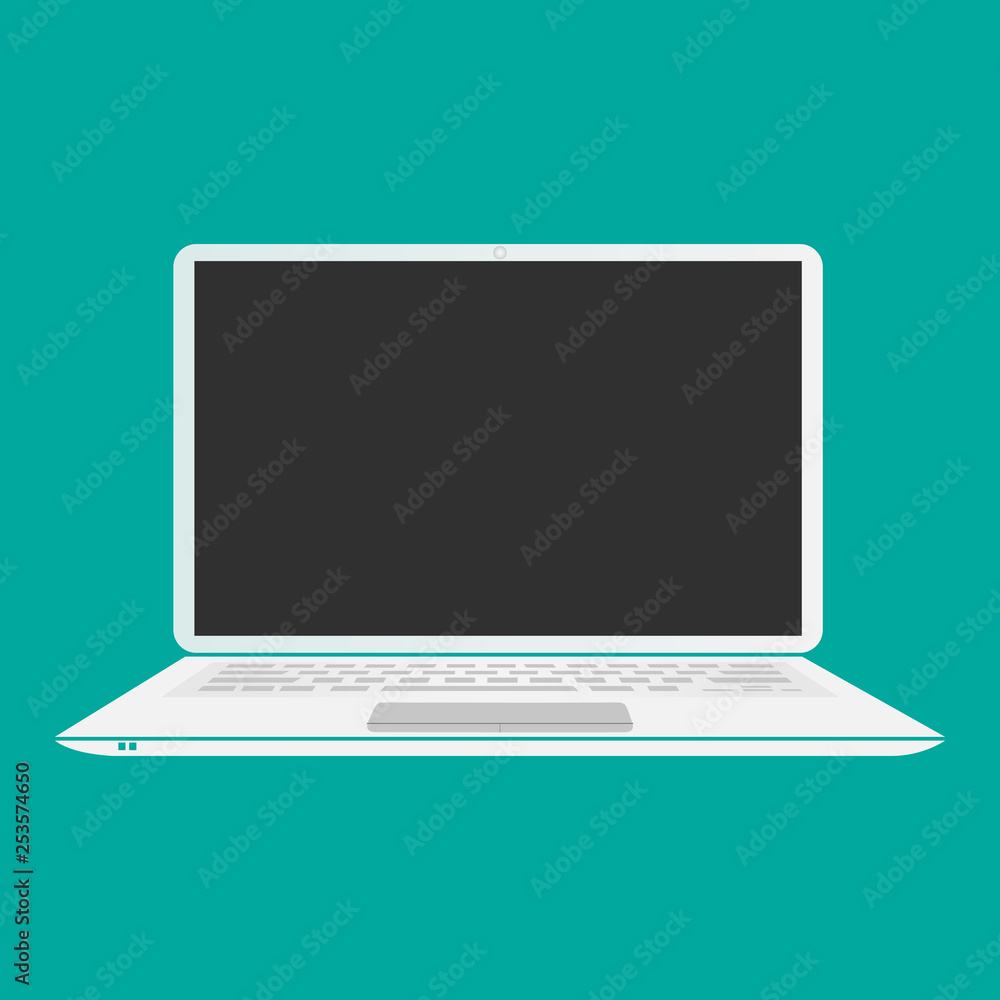 Laptop Flat Icon Vector Illustration. Eps10 Vector. Laptop Flat Icon Vector Illustration. Eps10 Vector.