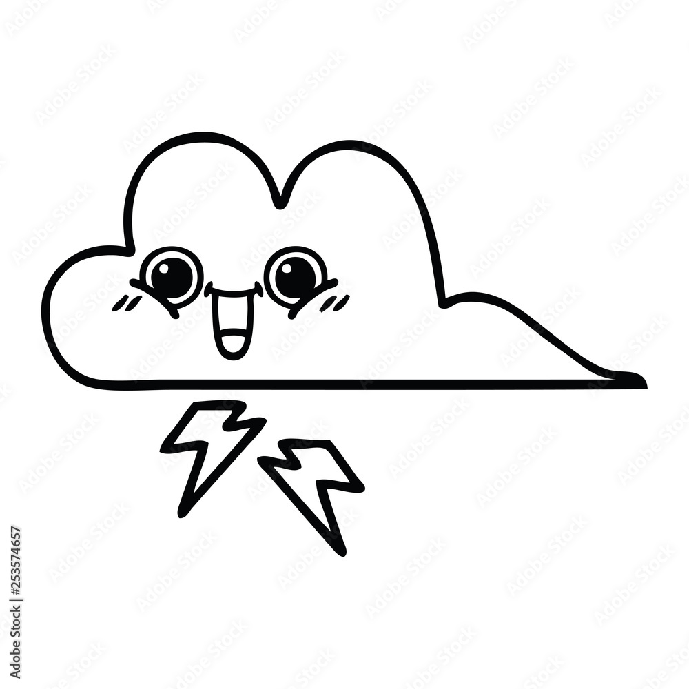 line drawing cartoon storm cloud line drawing cartoon storm cloud