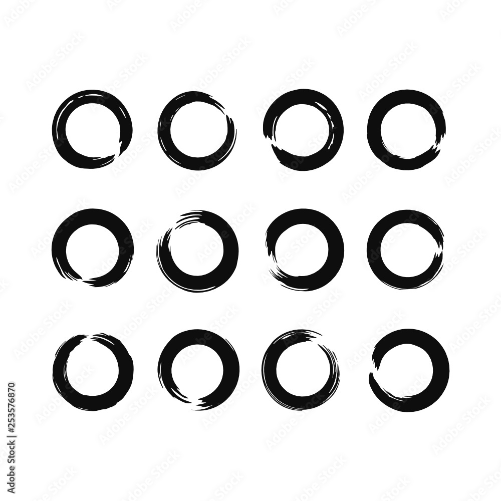 Vector pattern with circle. Black and white texture Vector pattern with circle. Black and white texture