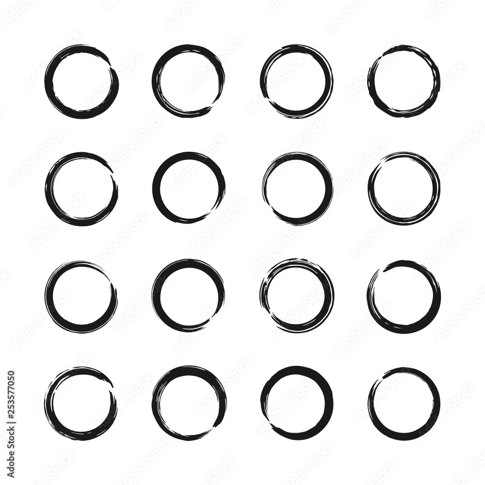 Vector pattern with circle. Black and white texture Vector pattern with circle. Black and white texture
