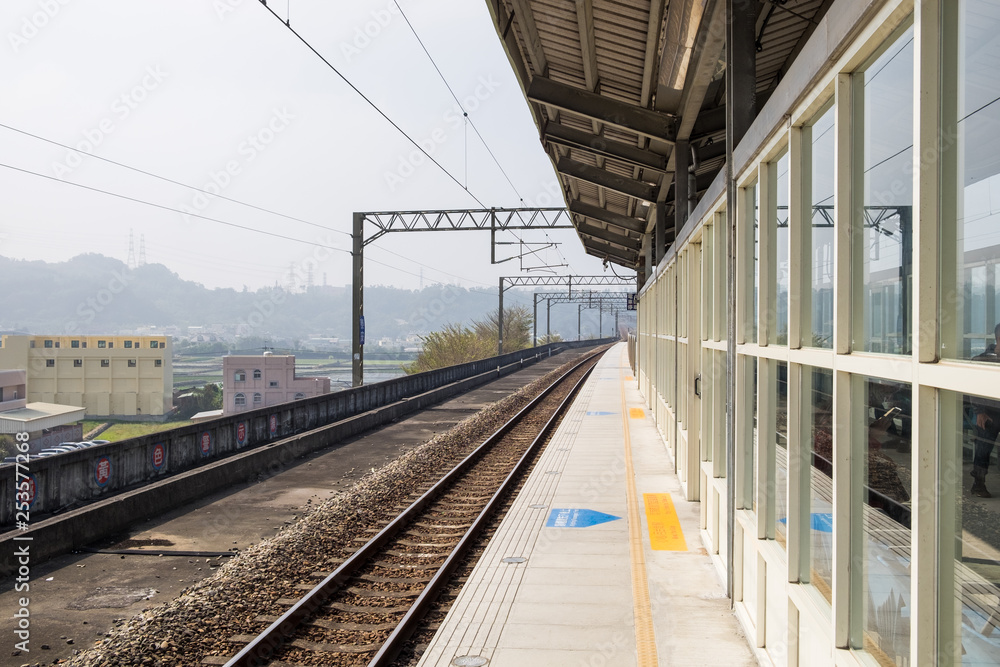 Fototapeta premium The railway of Tai'an, Miaoli, Taiwan