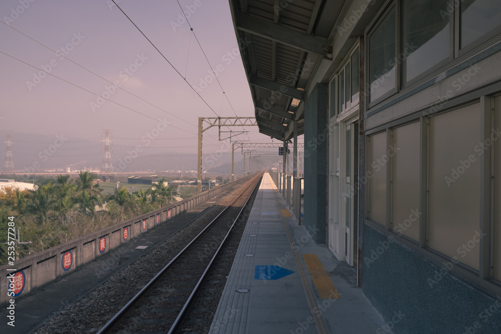 The railway of Tai'an, Miaoli, Taiwan