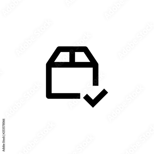 Box icon. Cargo sign