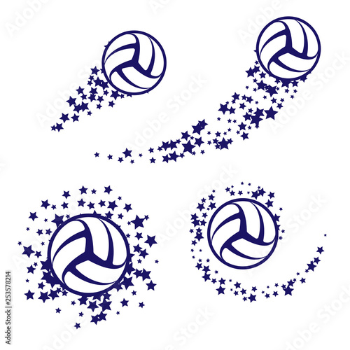 Volleyball star swirl