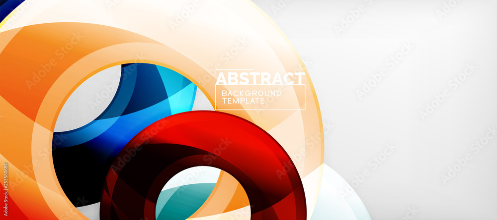 Glossy circles geometric background Glossy circles geometric background