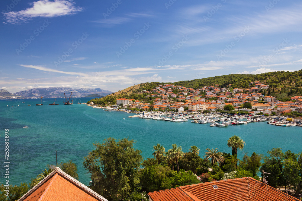 Trogir town sea front view, Croatia
