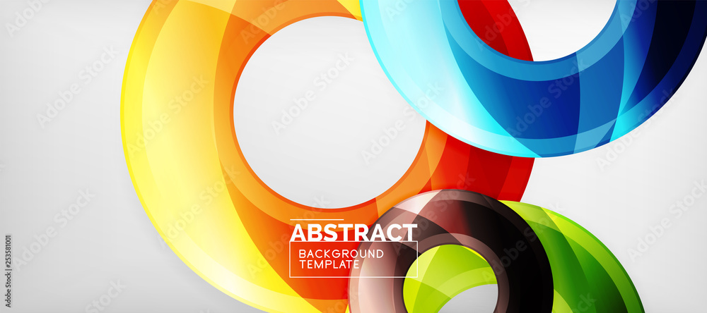 Glossy circles geometric background Glossy circles geometric background