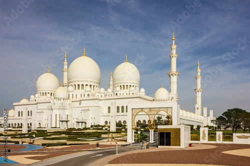 Abu Dhabi, Sheikh Zayed Grand Mosque architecture, United Arab Emirates