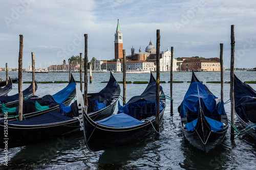 Venice gondolas on Grand canal. Italy © Travel Faery