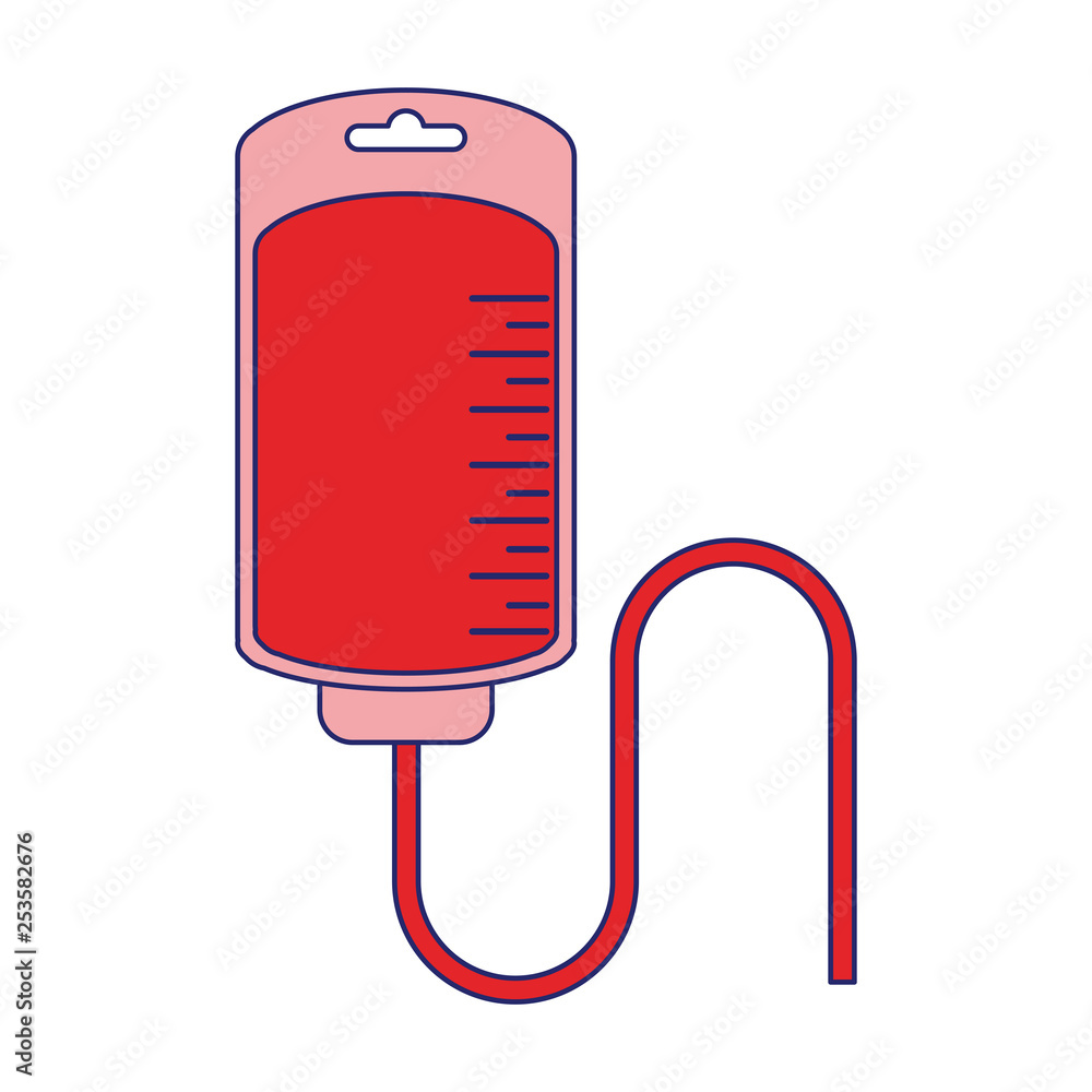 Blood bag symbol isolated Blood bag symbol isolated