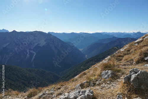 Mountain view, hiking, hochplatte, Germany, alps photo