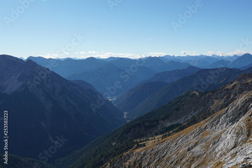 Mountain view, hiking, hochplatte, Germany, alps