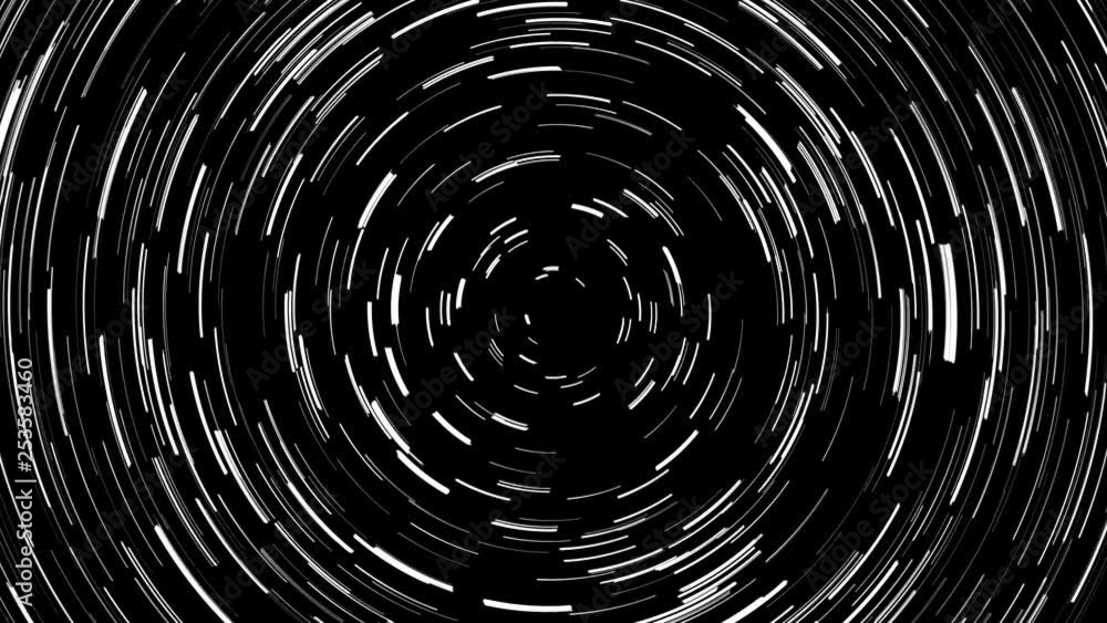 A star trail animation. A star trail animation.