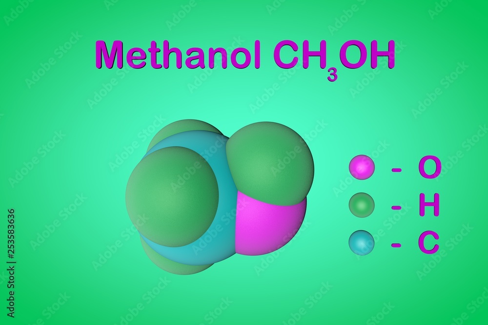 structural formula methanol