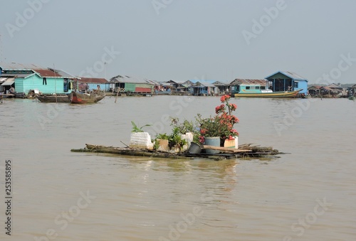 Tonle Sap See schwimmendes Dorf