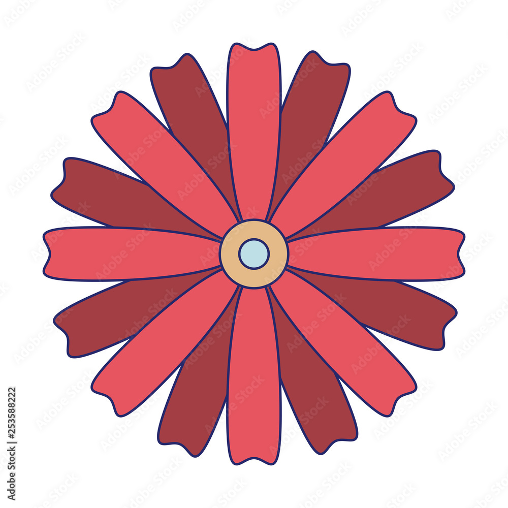 Flower with petals cartoon Flower with petals cartoon