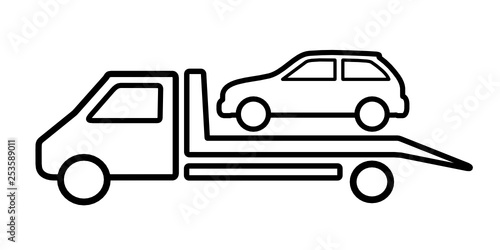 amochód auto pomoc - holowanie samochodu