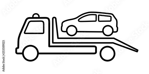 amochód auto pomoc - holowanie samochodu