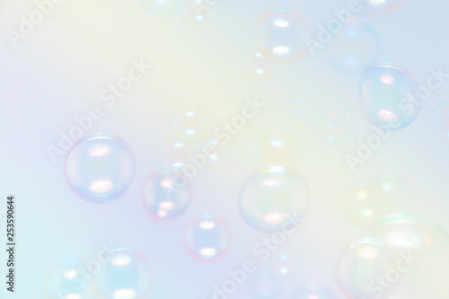 Beautiful colors soap bubbles background.