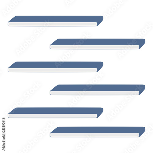 Offset Shelving Vector