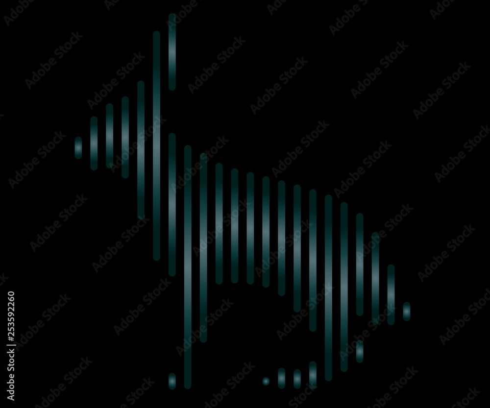 The linear illustration of a rabbit Logo Animal vector illustration The linear illustration of a rabbit Logo Animal vector illustration