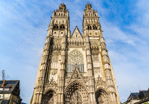 Tours Cathedral on the Loire Valey region in France