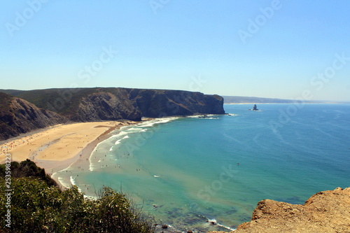 view of the sea, Costa Alentejana, Alentejo, Portugal