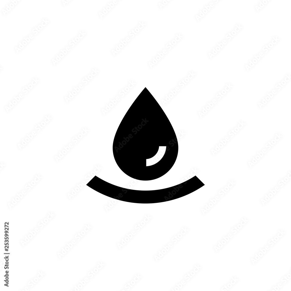 Fototapeta premium Drop water icon. Oil sign.
