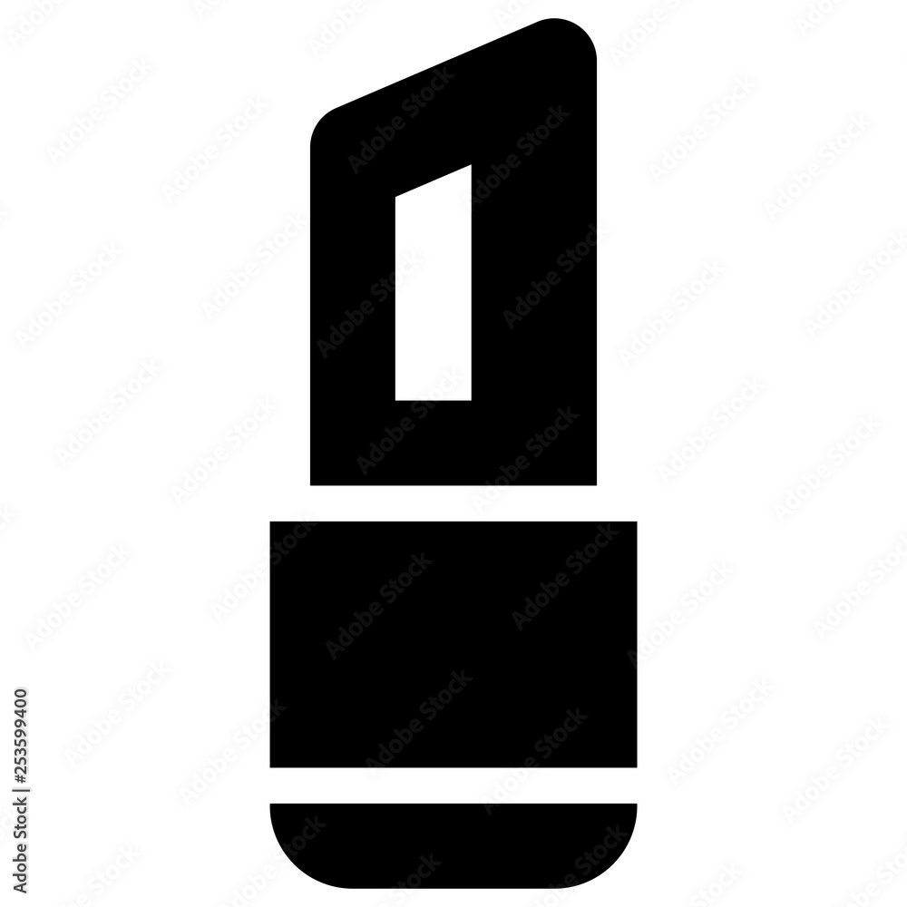 Lipstick icon. Woman fashion beauty sign Lipstick icon. Woman fashion beauty sign