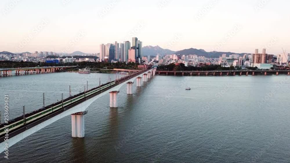 Beautiful cityscape.Aerial view of Seoul City Skyline,South Korea. Beautiful cityscape.Aerial view of Seoul City Skyline,South Korea.
