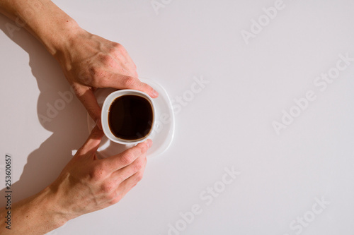 Coffee mug on the table