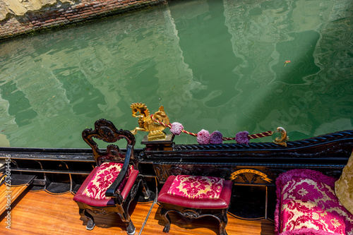 The Gondola on canal in Venice, Italy