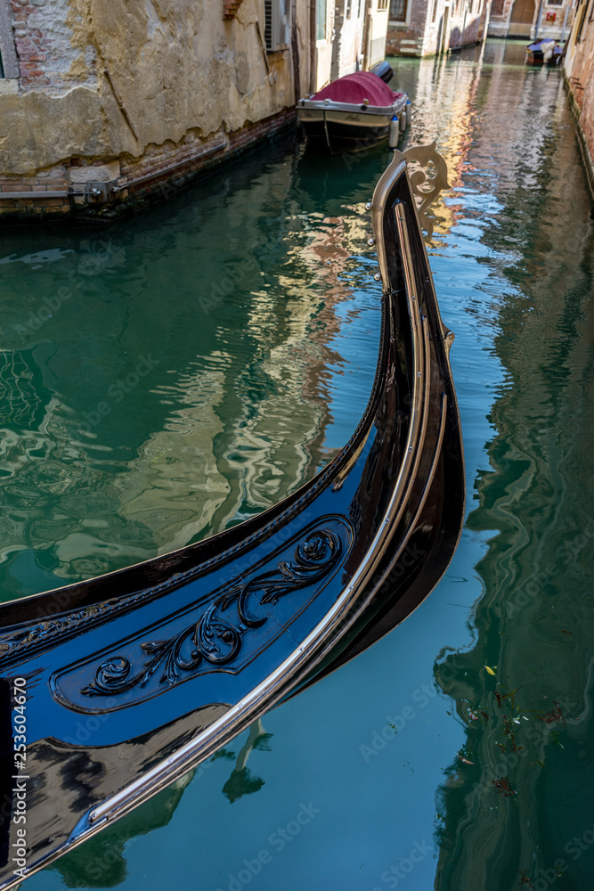 The Gondola on canal in Venice, Italy