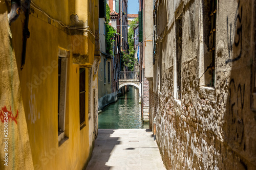 Italy, Venice, a narrow street © SkandaRamana