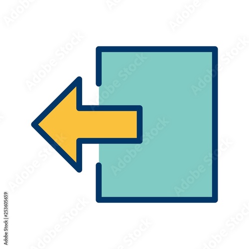 Illustration Logout  Icon photo