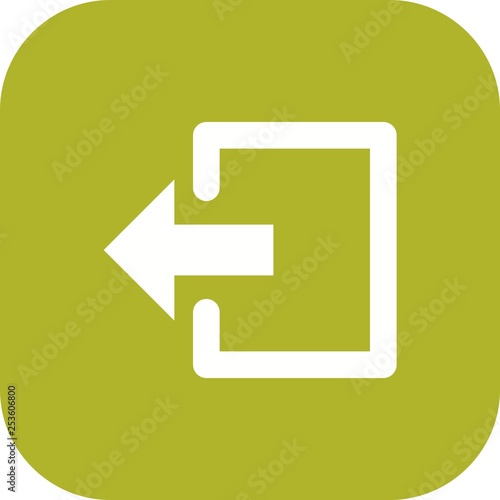 Illustration Logout  Icon photo